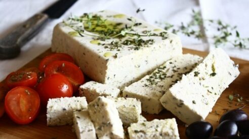 Queso feta vegano
