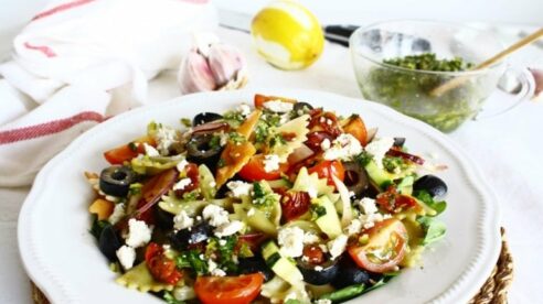 Ensalada de pasta mediterránea