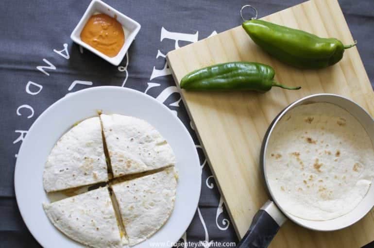 Quesadillas de pollo al estilo tejano