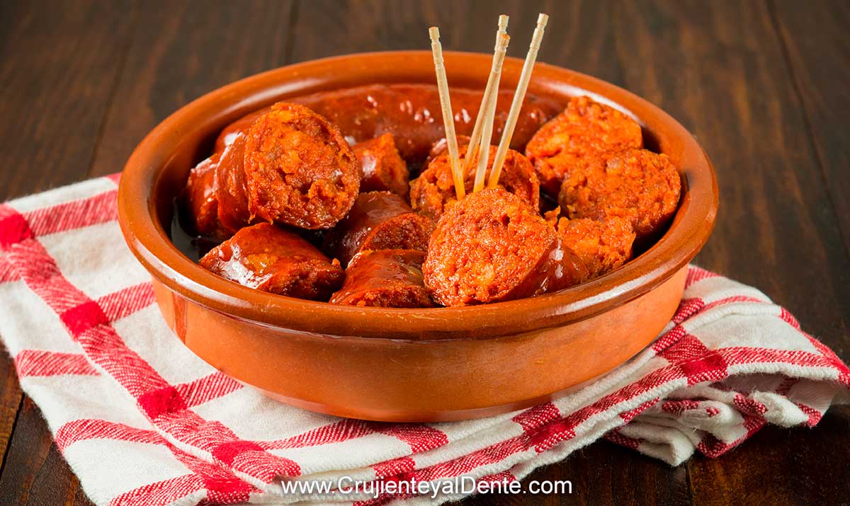 Chorizo a la sidra