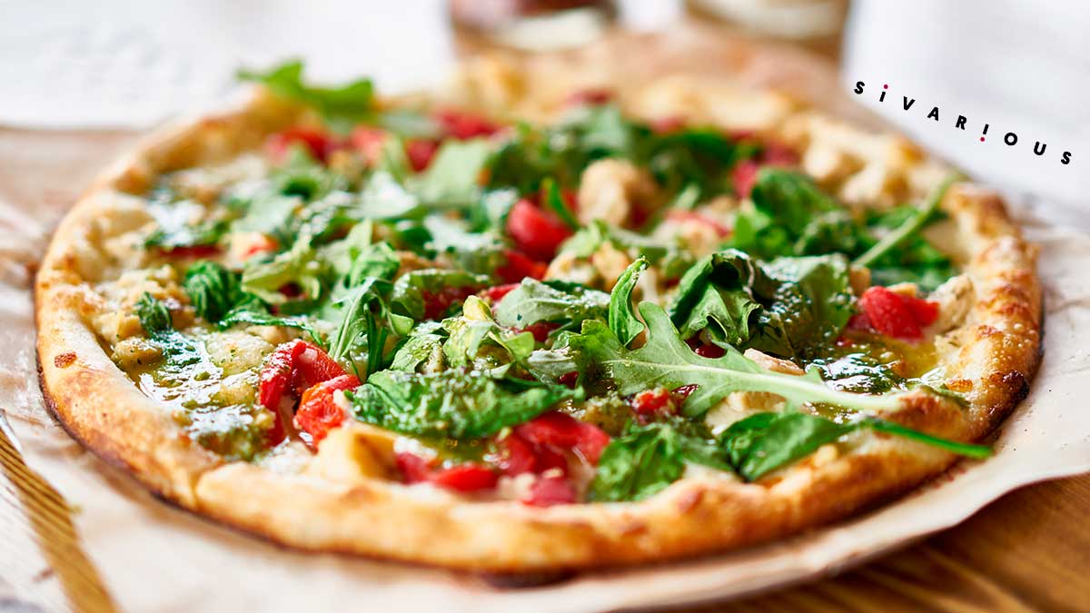 Pizza de pesto